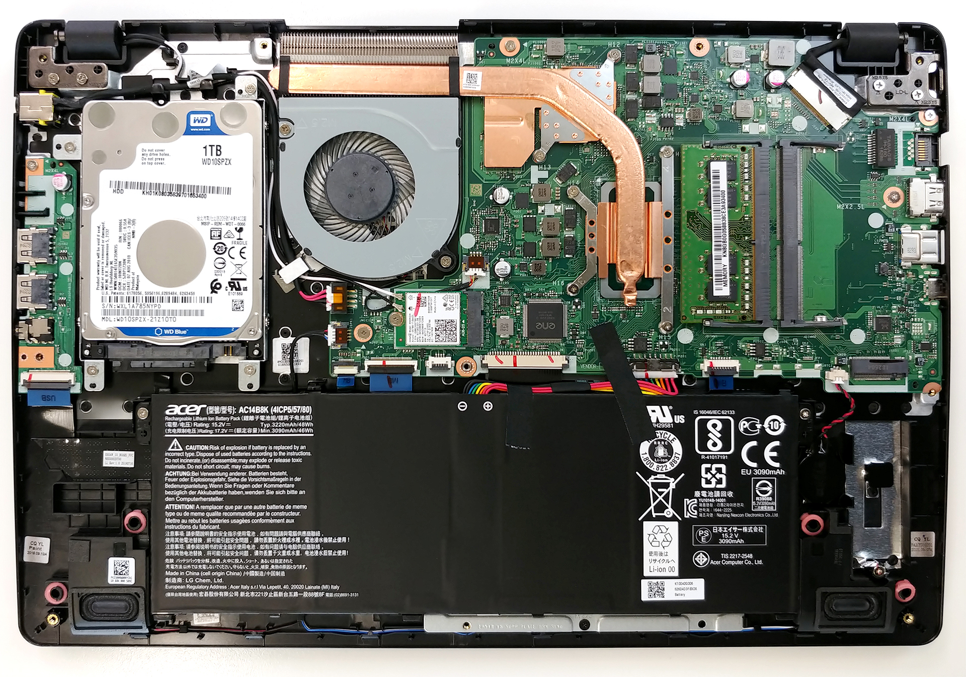 How to replace and fix Acer Aspire 5 A515-52, A515-52G, A515-52K, A515-52KG, A515-53, A515-53G, A515-53K, A515-53KG, US keyboard original (Acer Aspire 5 (A515-52G))
